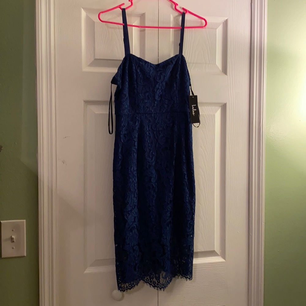 Lulu’s Cocktail Dress | Wedding Guest | Navy Blue